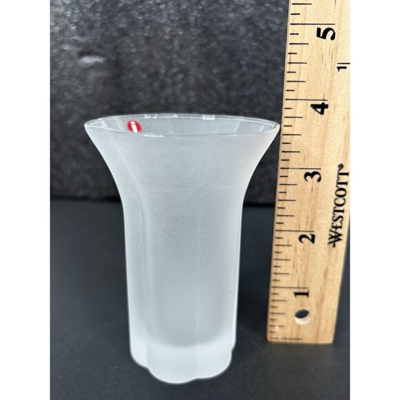 Iittala Anni Small Maljakko Vase 2738 Matte Glass Finland Valto Kokko - Picture 8 of 8
